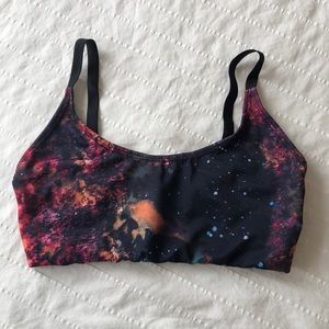 Onzie Yoga bra with Galaxy print
